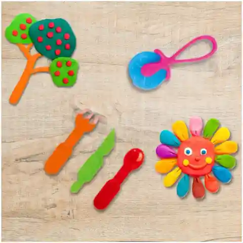 CIASTOLINA MAKARONOWA MASZYNKA ZESTAW KREATYWNY DLA DZIECI NA PREZENT