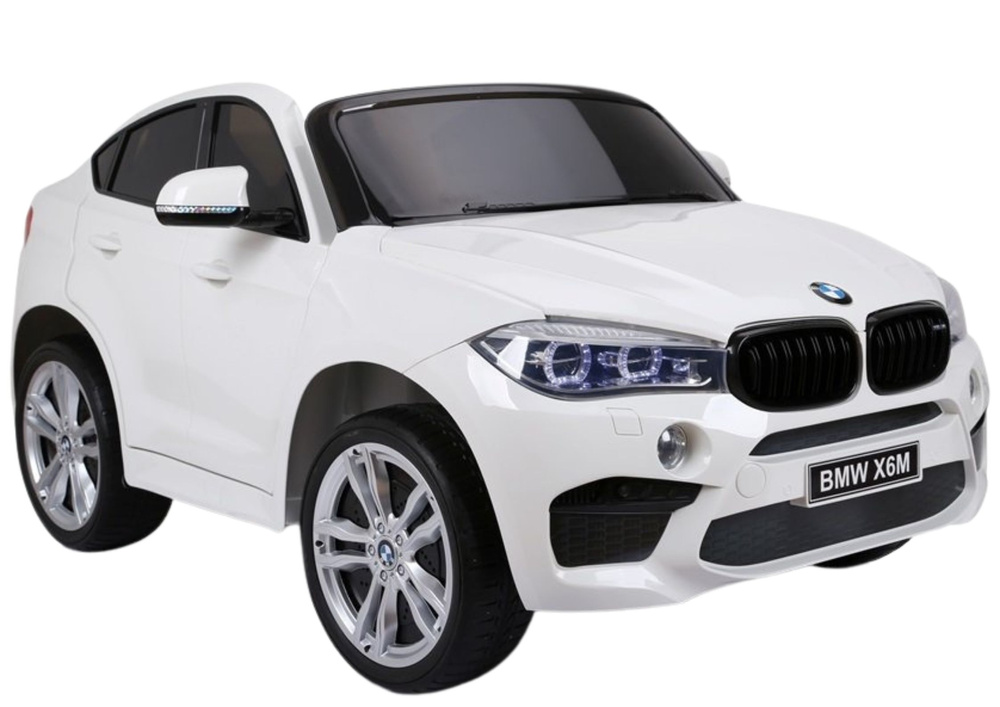 Auto Na Akumulator NOWE BMW X6M SUV Światła LED MP3 Pilot Białe