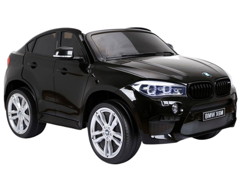 Auto Na Akumulator Nowe BMW X6M SUV Światła LED MP3 Czarne Lakierowane