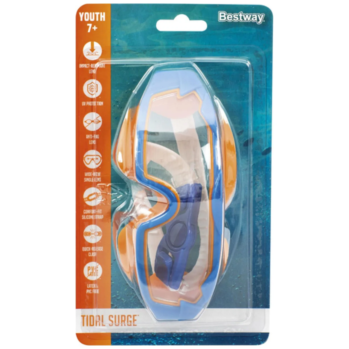 Okulary Do Pływania Pomarańczowe Bestway 21179 - obrazek 5