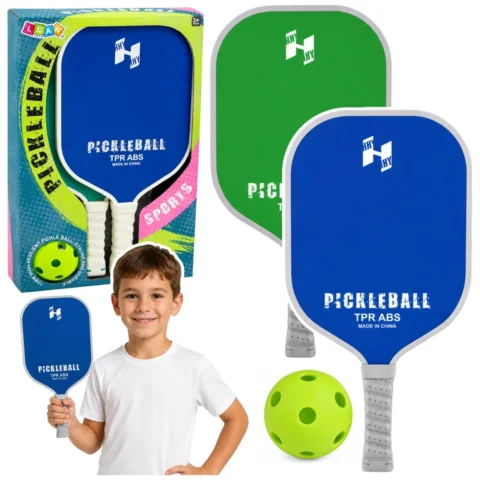 Zestaw Paletki Do Gry w Pickleballa Tenisa Badmintona Zielono-Niebieski
