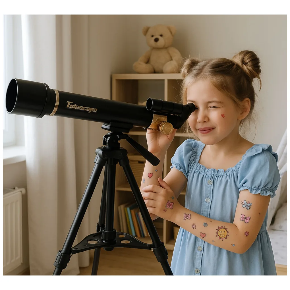 Teleskop Astronomiczny Edukacyjny Aluminiowy Akcesoria Statyw 1.35 M - obrazek 6