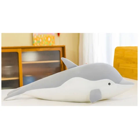 Maskotka Pluszowy Delfin Szary 70 cm