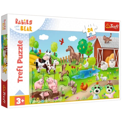 Puzzle - 24 maxi - Zwierzęta - Trefl 14372