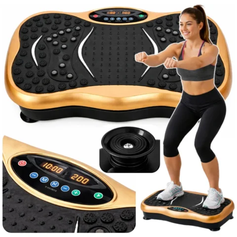 Platforma Wibracyjna Fitness Do Ćwiczeń Treningu Bluetooth Głośniki