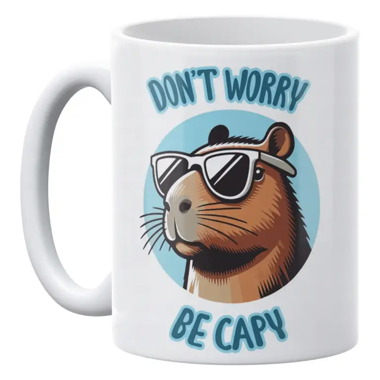 Zestaw Kubek + Poduszka 38x38 cm Kapibara Don't Worry Be Capy EAN (GTIN): 5907394348136