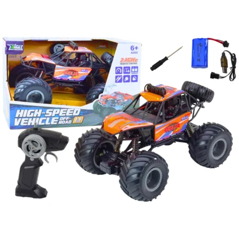 Auto Terenowe Zdalnie Sterowane RC 1:8 Amortyzatory Pomarańczowy
