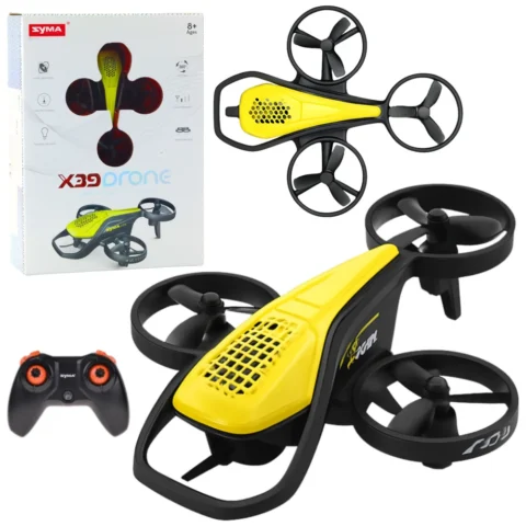 Mini Dron Zdalnie Sterowany RC Syma X36 Czteroosiowy Akrobacje Żółty