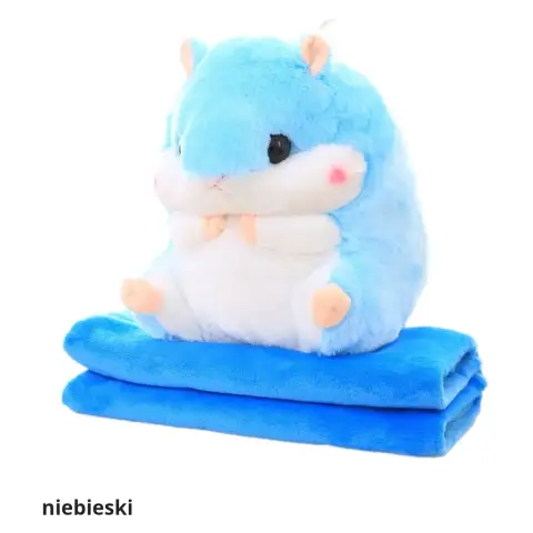 CHOMIK 40 CM PODUSZKA 2W1 PRZYTULANKA MASKOTKA DUŻY DLA DZIECI KOC 160x100 Rodzaj: koc