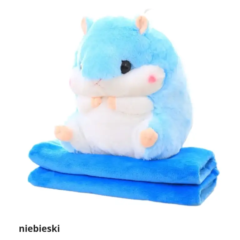 CHOMIK 40 CM PODUSZKA 2W1 PRZYTULANKA MASKOTKA DUŻY DLA DZIECI KOC 160x100 Rodzaj: koc