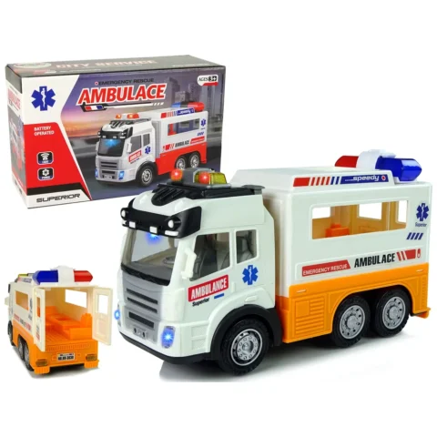 Ambulans Autko na Baterie Światło Dźwięki