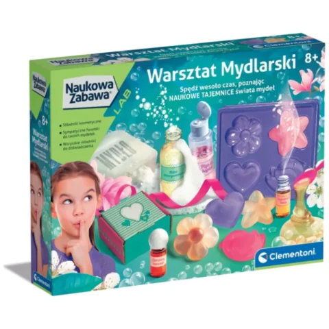 Naukowa Zabawa Zestaw Warsztat Mydlarski Język Polski Clementoni 50888