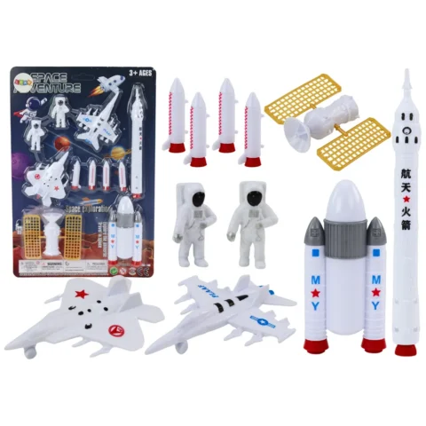 Zestaw Figurek Kosmicznych Astronauci Rakiety 11El