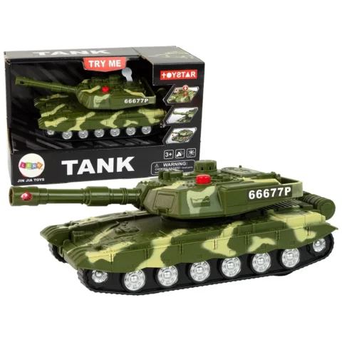 Czołg Militarny Napęd Frykcyjny Dźwięk Światła