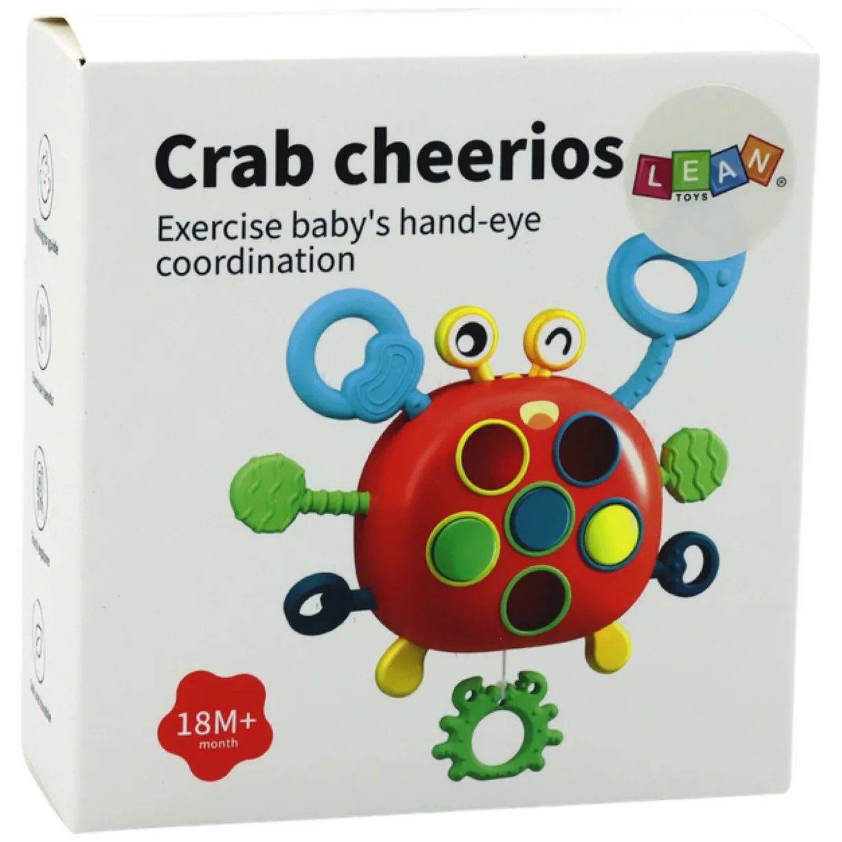 Krab Sensoryczny Interaktywny Edukacyjna Zabawka Dla Dzieci Gryzak - obrazek 4
