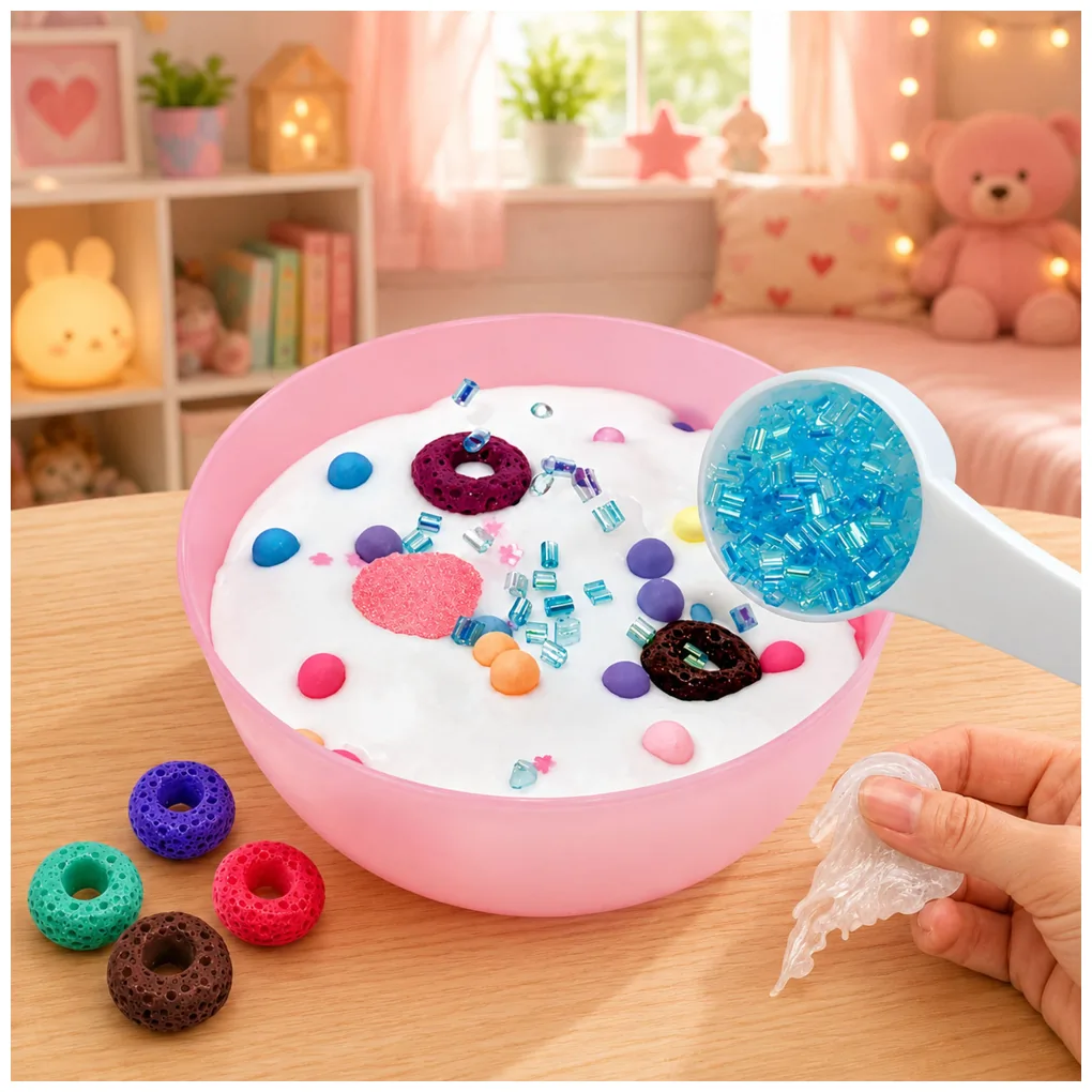 Zestaw Kreatywny Do Tworzenia Ozdobnego Jelly Slime DIY Glutek Akcesoria - obrazek 4