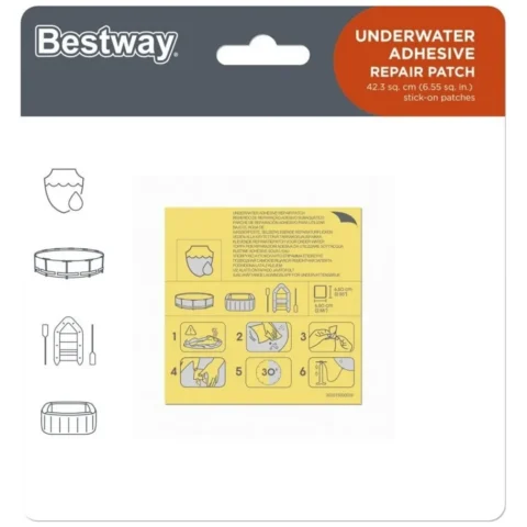 Wodoodporne Łatki naprawcze do Basenów Materaca Dmuchanego Bestway 62091