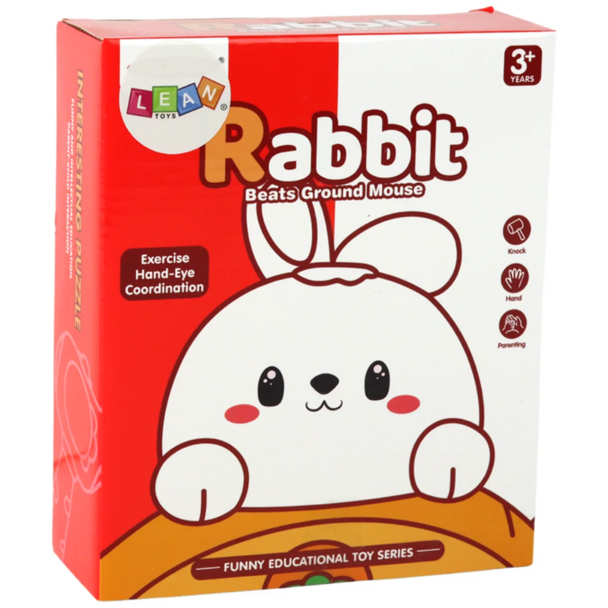 Gra Królik Do Zbijania Marchewki Zręcznościowa Whac-A-Mole Fioletowa - obrazek 4
