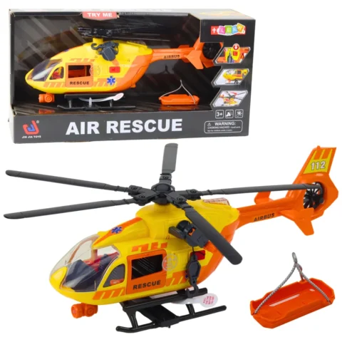 Helikopter Ratunkowy Hak Nosze Światła Dźwięki Pomarańczowy 1:12