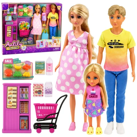Lalki Anlily Rodzina w Supermarkecie Sklep Lalka W Ciąży Akcesoria Zestaw