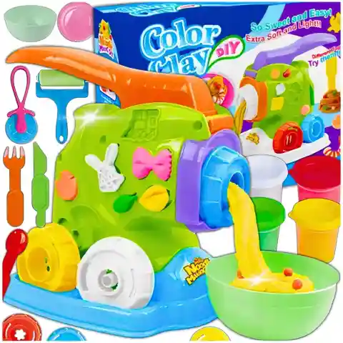 CIASTOLINA MAKARONOWA MASZYNKA ZESTAW KREATYWNY DLA DZIECI NA PREZENT EAN (GTIN): 5901801508052