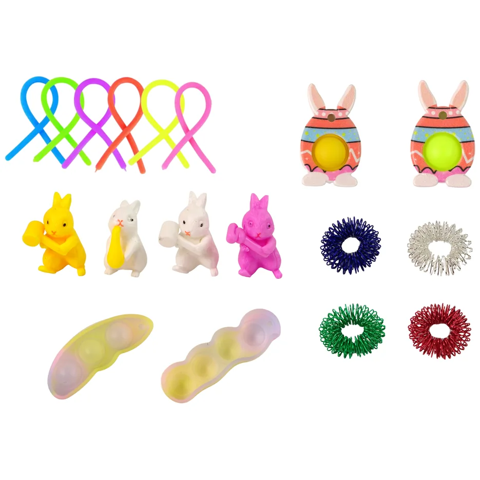 Zestaw Zabawek Wielkanocnych Fidget Toys Pop It 25 Elementów - obrazek 2