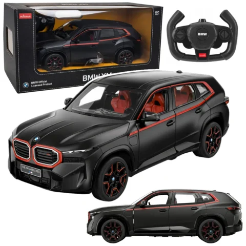 Auto BMW XM Samochód Zdalnie Sterowany RC Rastar Czarne 1:14