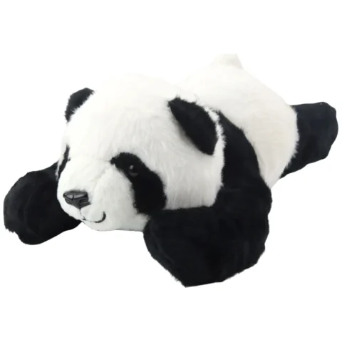 Pluszowa Maskotka Przytulanka Leżąca Panda Czarno-Biała 30cm