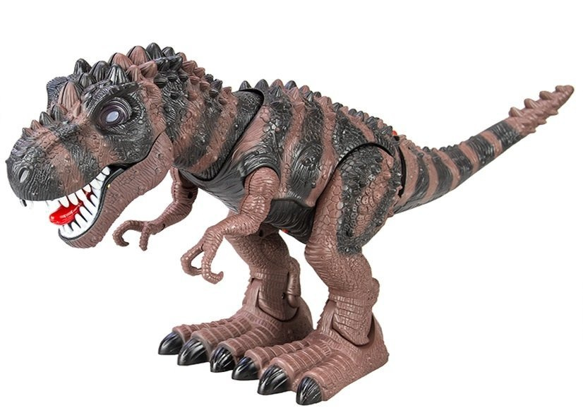 Dinozaur Na Baterie Tyranozaur Rex Chodzący Brązowy - obrazek 2
