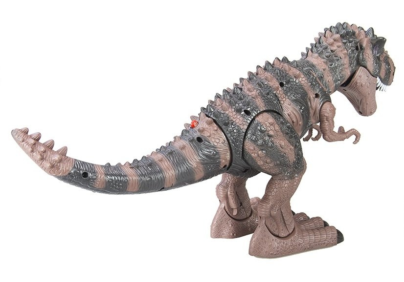 Dinozaur Na Baterie Tyranozaur Rex Chodzący Brązowy - obrazek 3