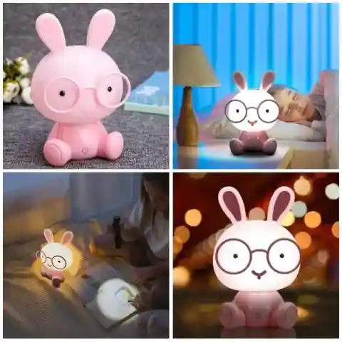 LAMPKA NOCNA DLA DZIECI KRÓLIK LAMPA BIURKOWA USB NA BIURKO PREZENT RÓŻ Rodzaj gwintu: zintegrowane źródło LED