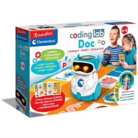 Zestaw Edukacyjny Robot Doc Nauka Robotyka Edukacyjna Język Polski Clementoni 50730