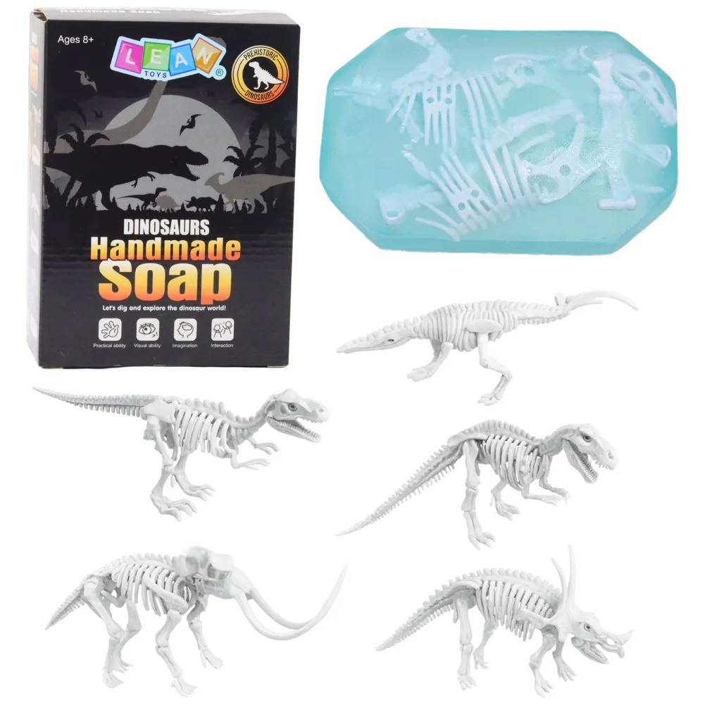 Zestaw Kreatywny 2w1 Tworzenie Mydła Wykopaliska Dinozaury