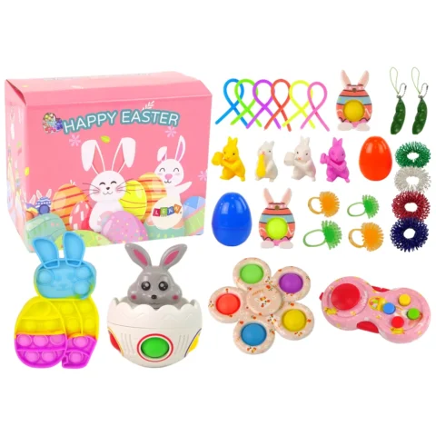 Zestaw Zabawek Wielkanocnych Fidget Toys Antystresowe 29 Elementów