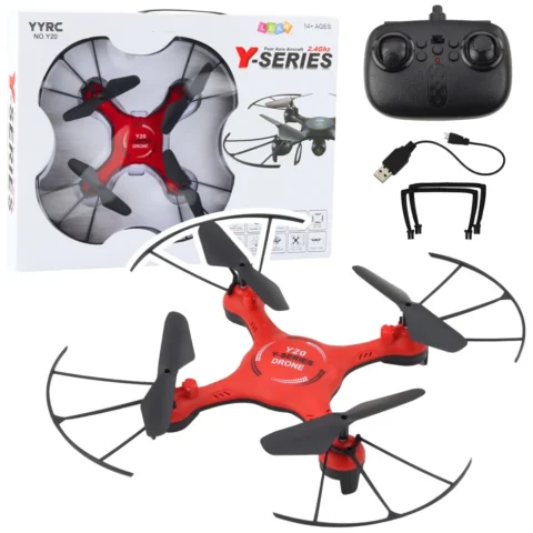 Dron Y20 UFO Zdalnie Sterowany Światła Obrót 360° Czerwony