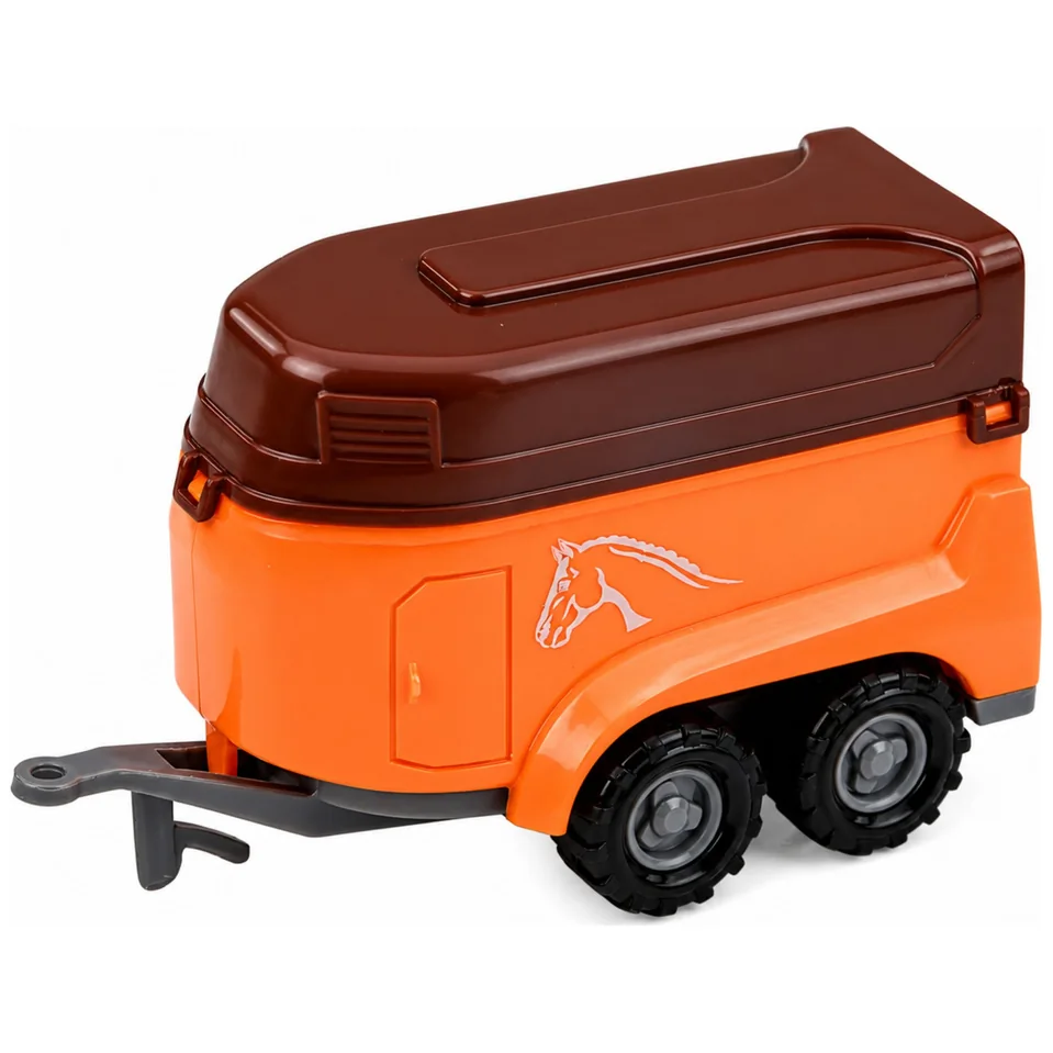 Zestaw Pojazdów Rolniczych Traktor Sieczkarnia Przyczepy 1:68 4 szt. - obrazek 5
