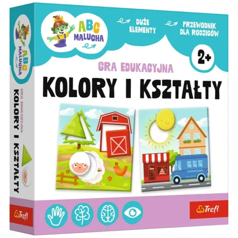 Gra edukacyjna Kolory i Kształty ABC Malucha Rodzina Treflików Trefl 02904