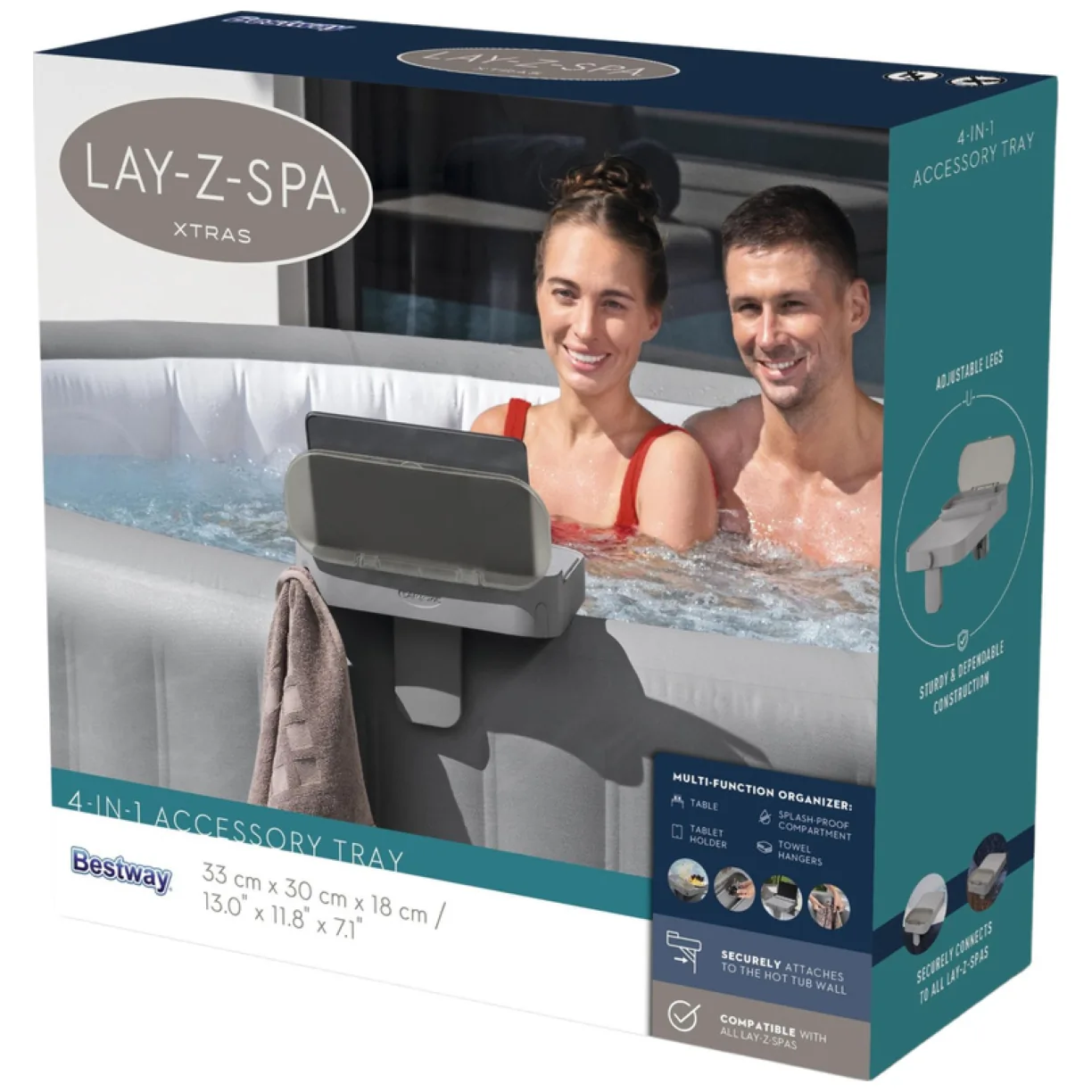 Półka Stolik Uchwyt Na Tablet 4w1 Do Spa Lay-Z-Spa Bestway 60337 - obrazek 6