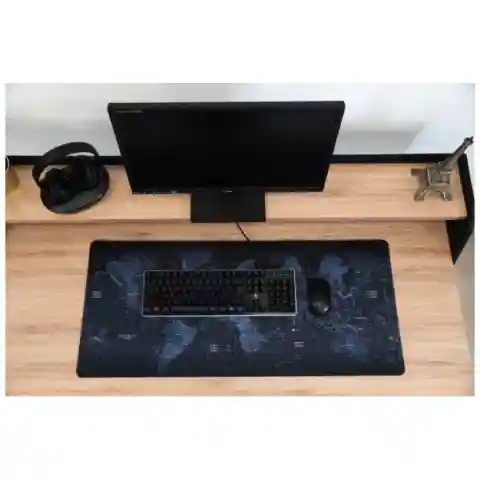 DUŻA MAPA ŚWIATA PODKŁADKA OCHRONNA NA BIURKO MATA Szerokość produktu: 90 cm