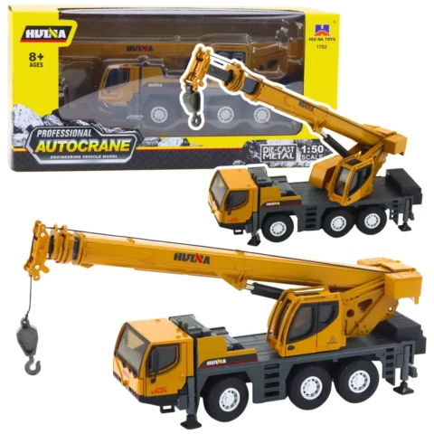 Dźwig Autokrane Huina Pojazd Budowlany Ruchome Elementy Metalowy 1:50