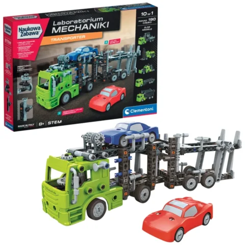 Naukowa Zabawa Klocki Laboratorium Mechaniki Transporter Język Polski Clementoni 50249