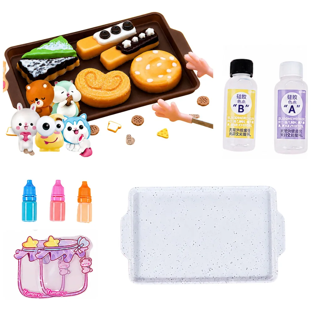 Zestaw Kreatywny Plastyczny Tworzenie Squishy Ozdobne Ciastka DIY - obrazek 2