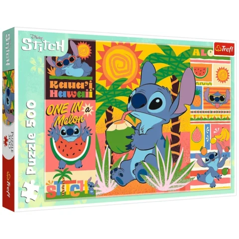 Puzzle - 500 - Wakacje ze Stichem - Disney Lilo i Stitch - Trefl 37483