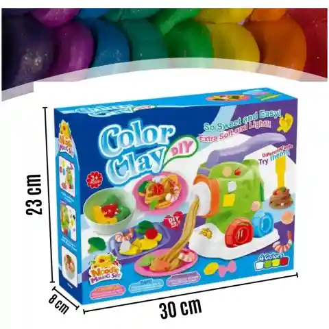 CIASTOLINA MAKARONOWA MASZYNKA ZESTAW KREATYWNY DLA DZIECI NA PREZENT