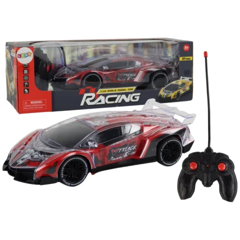 Auto Sportowe Zdalnie Sterowane RC Skala 1:16 Światła Czerwone