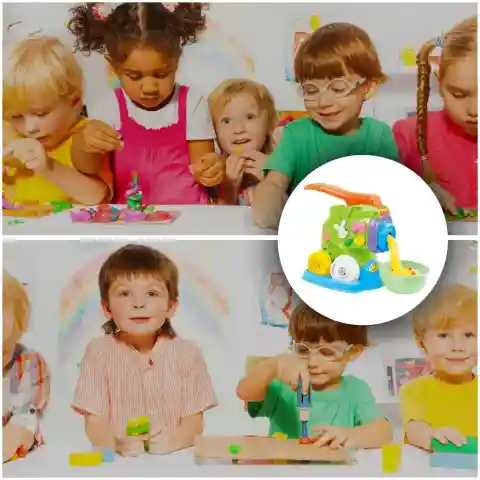 CIASTOLINA MAKARONOWA MASZYNKA ZESTAW KREATYWNY DLA DZIECI NA PREZENT