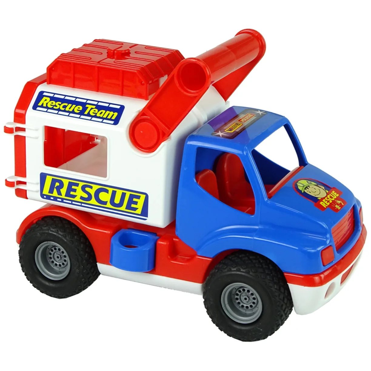 Samochód Ratowniczy Auto ConsTruck Niebiesko Biały Polesie 41937 - obrazek 2