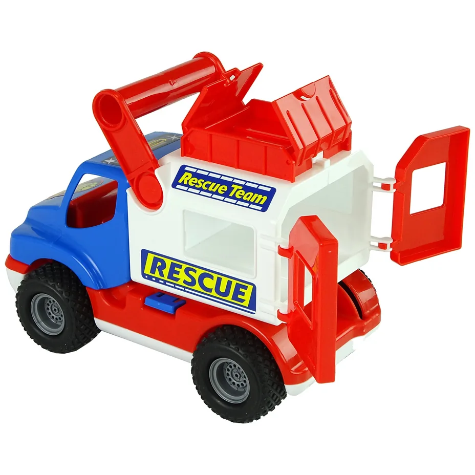 Samochód Ratowniczy Auto ConsTruck Niebiesko Biały Polesie 41937 - obrazek 3