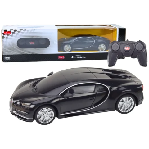 Auto Bugatti Veyron Chiron Samochód Zdalnie Sterowany RC Czarny 1:24