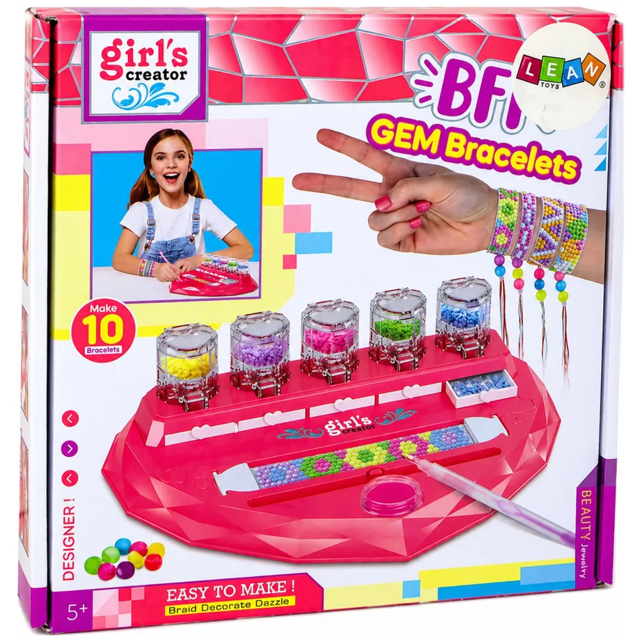 Zestaw Kreatywny do Robienia Bransoletek DIY Diamenciki Wyklejanie - obrazek 5
